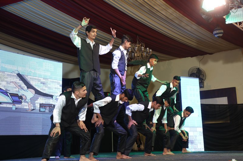 Students performing at the annual function